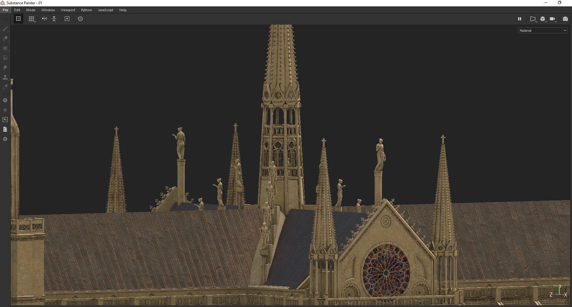 Notre-Dame de Paris Cathedral 3D model_6