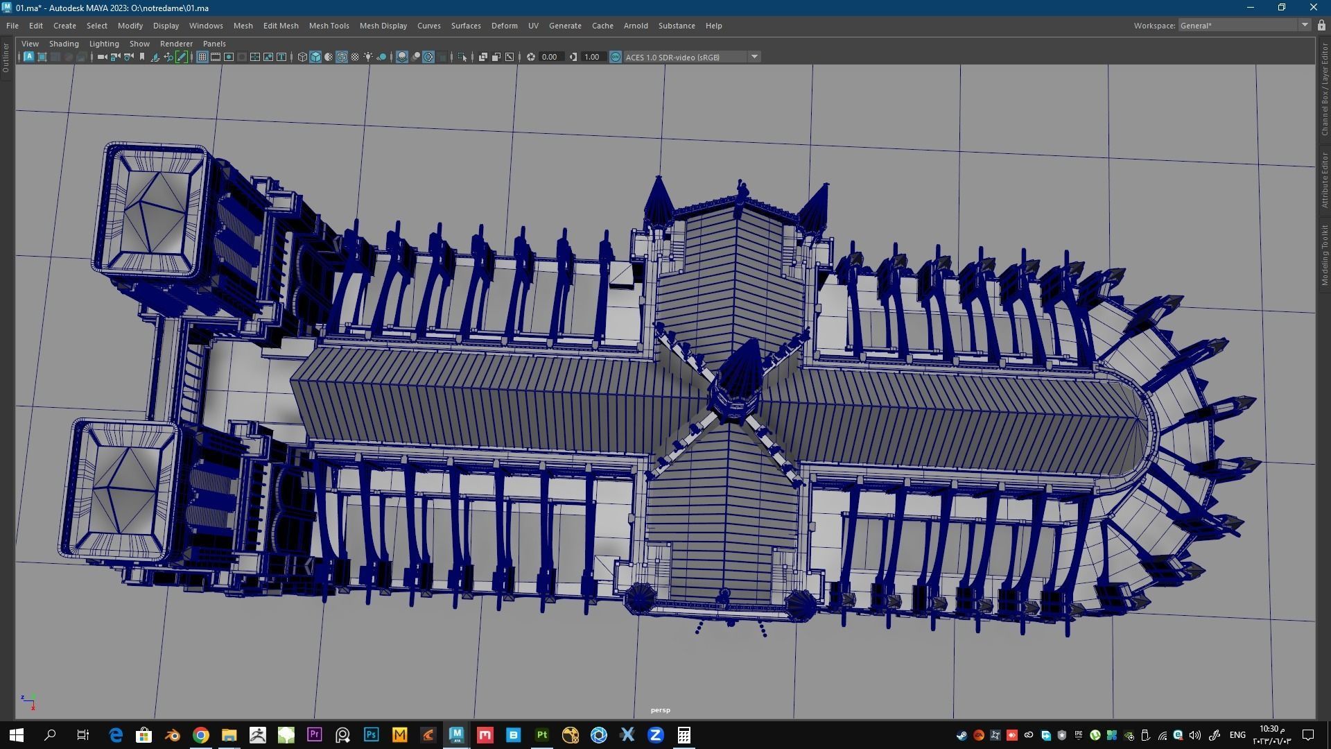 Notre-Dame de Paris Cathedral 3D model_13