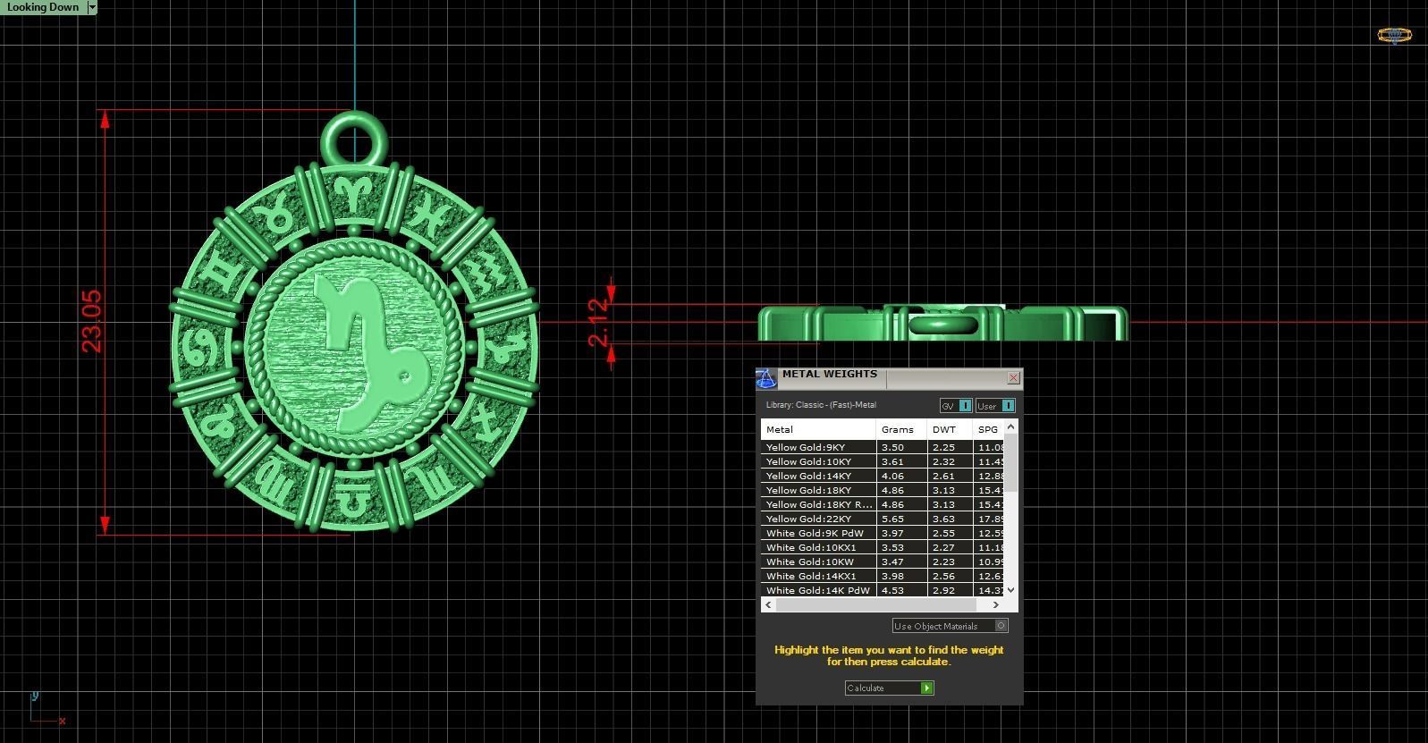 Zodiac symbol CAPRICORN  3D print model 3D print model_7