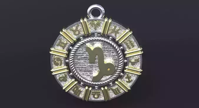 Zodiac symbol CAPRICORN  3D print model 3D print model