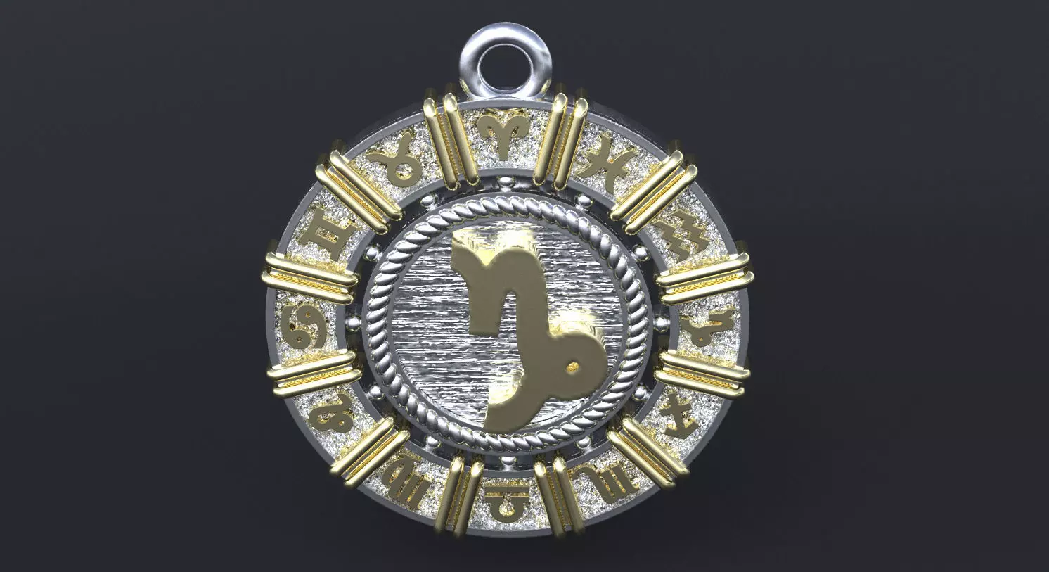 Zodiac symbol CAPRICORN  3D print model 3D print model_0