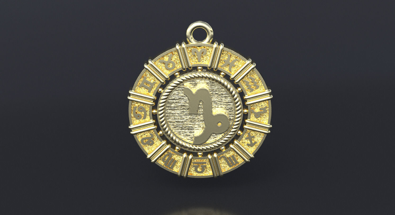 Zodiac symbol CAPRICORN  3D print model 3D print model_3