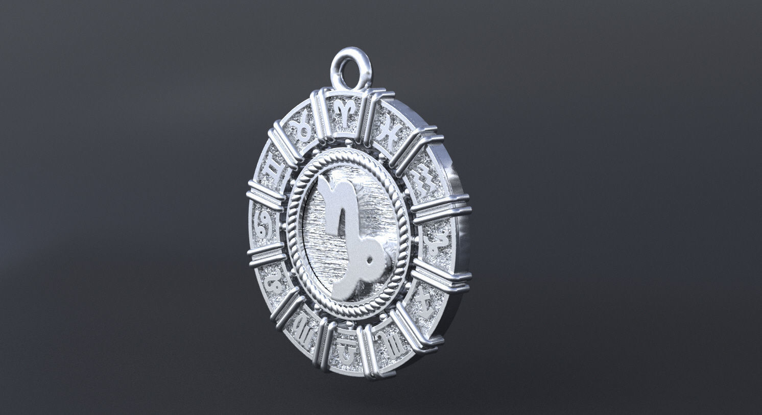 Zodiac symbol CAPRICORN  3D print model 3D print model_5