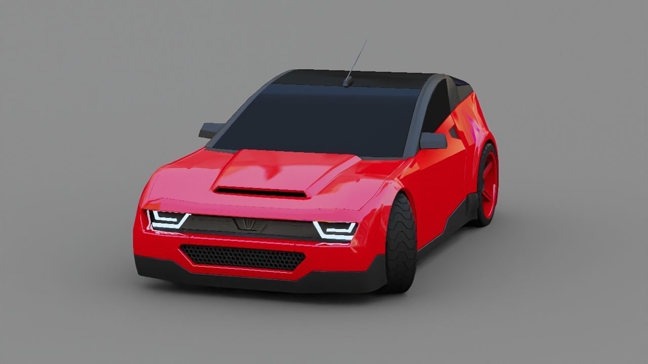 Concept car 3D model_2