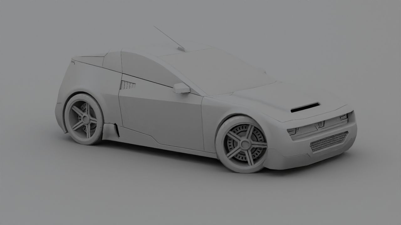 Concept car 3D model_12
