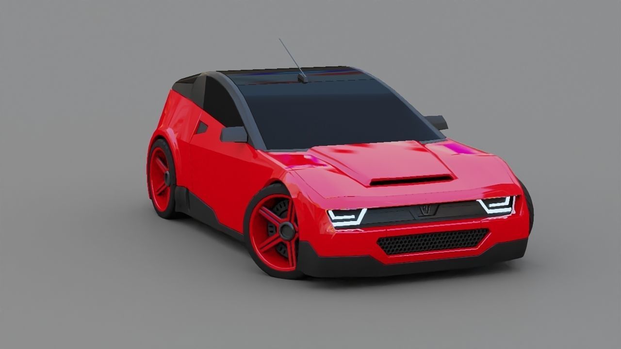 Concept car 3D model_3
