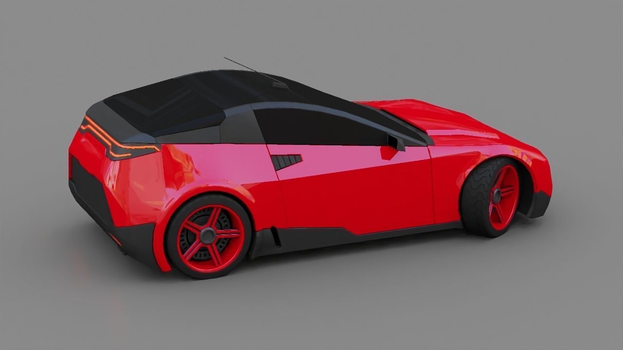 Concept car 3D model_4