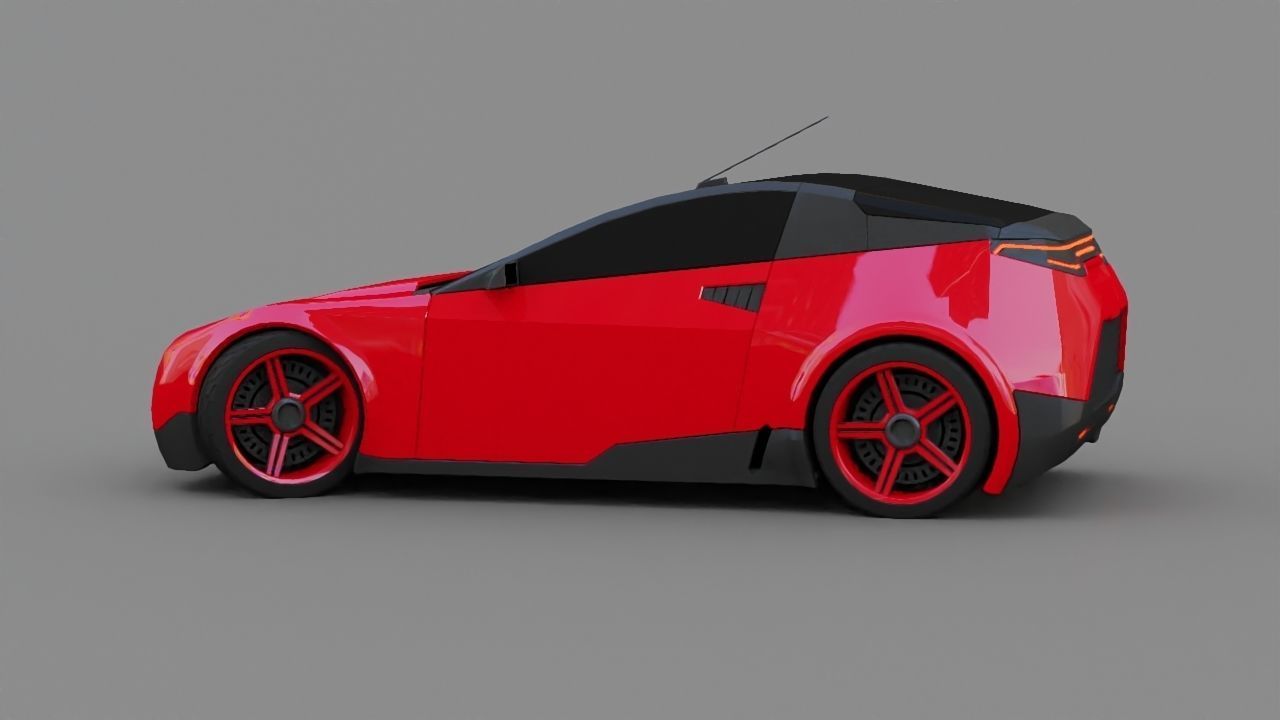 Concept car 3D model_8