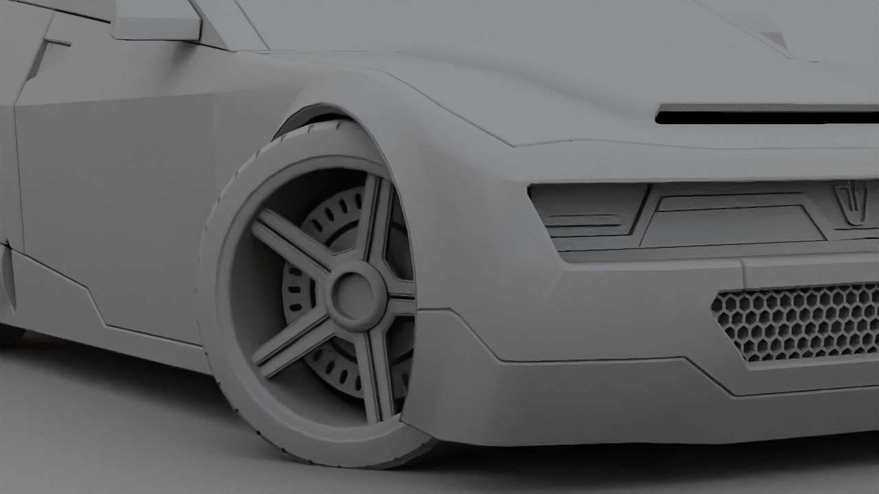 Concept car 3D model_11