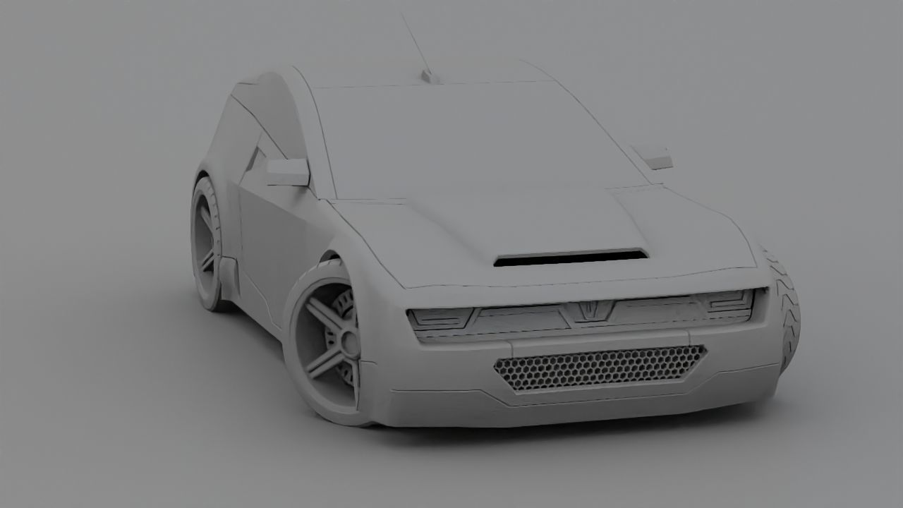 Concept car 3D model_10