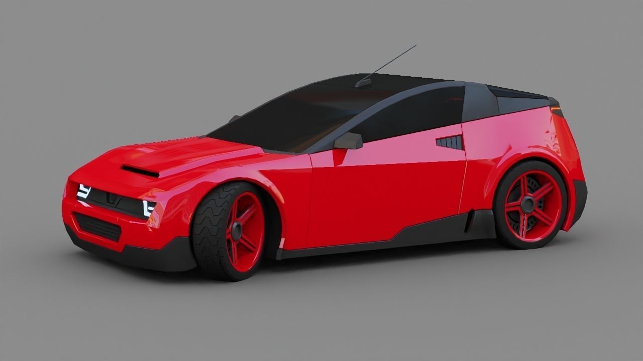 Concept car 3D model_1