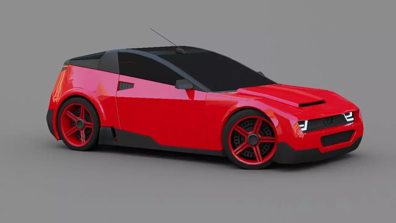 Concept car 3D model_0