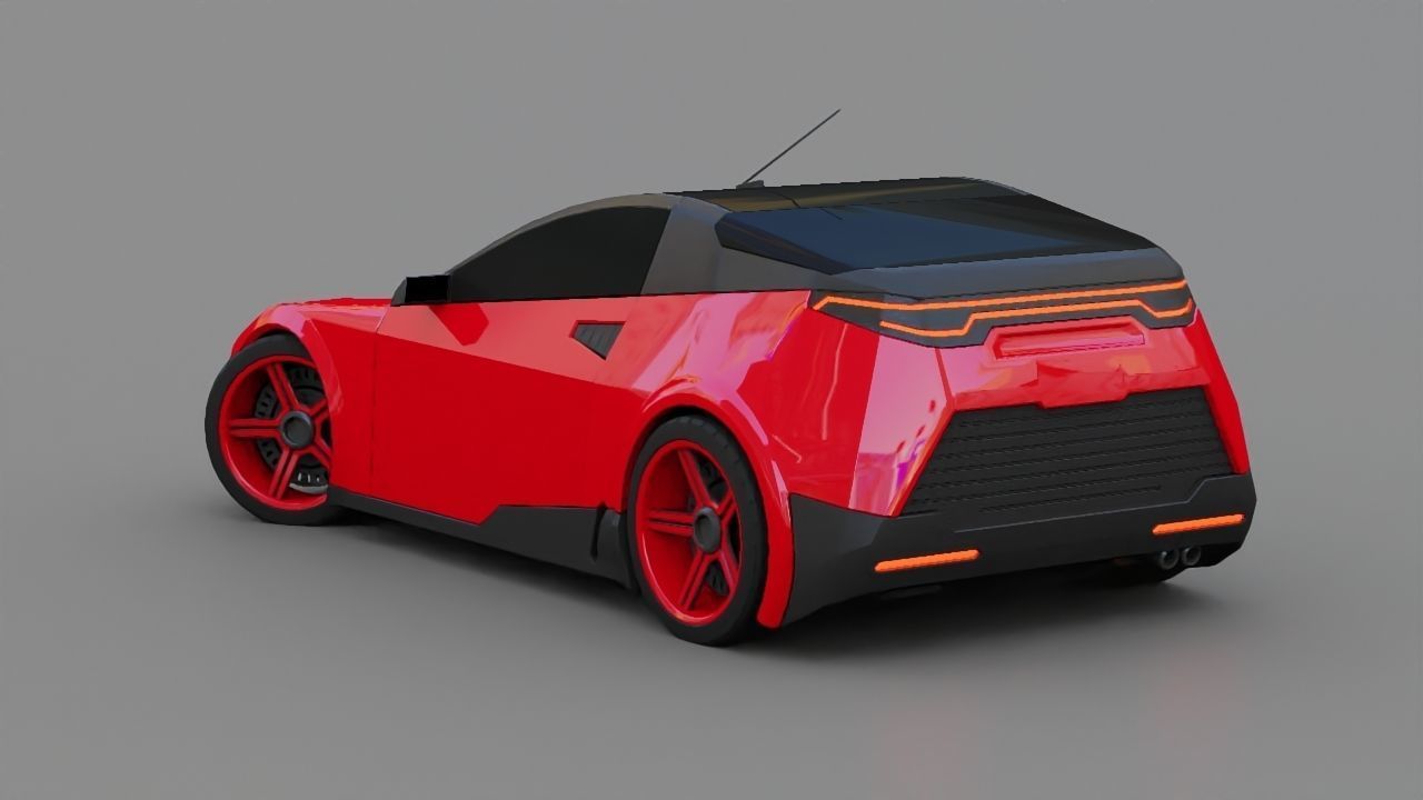 Concept car 3D model_7