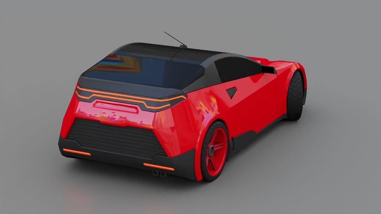 Concept car 3D model_5