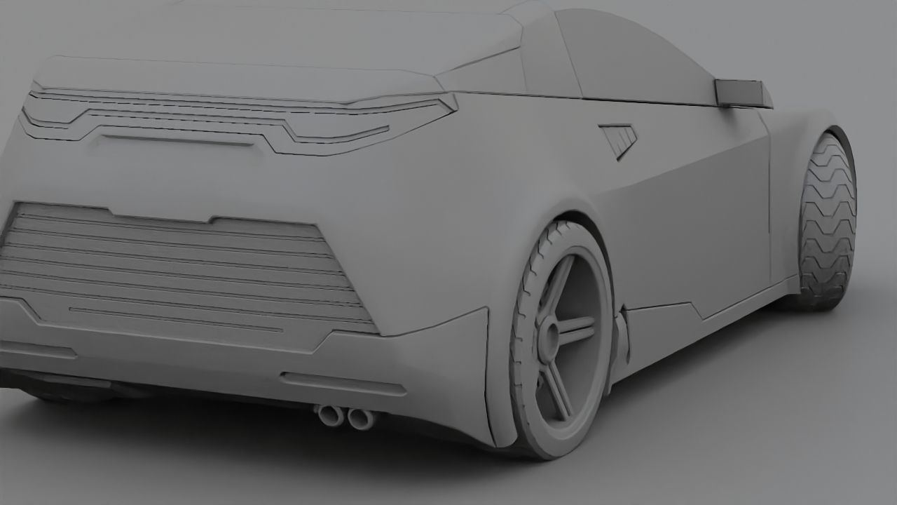 Concept car 3D model_14