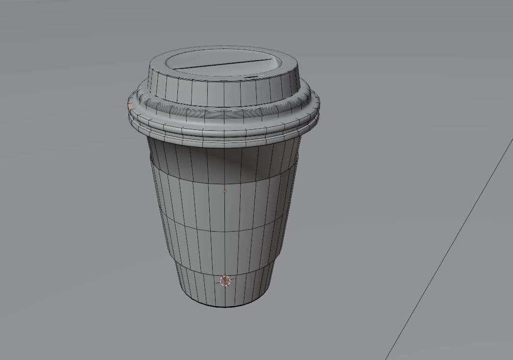 coffee cup 3D model_1