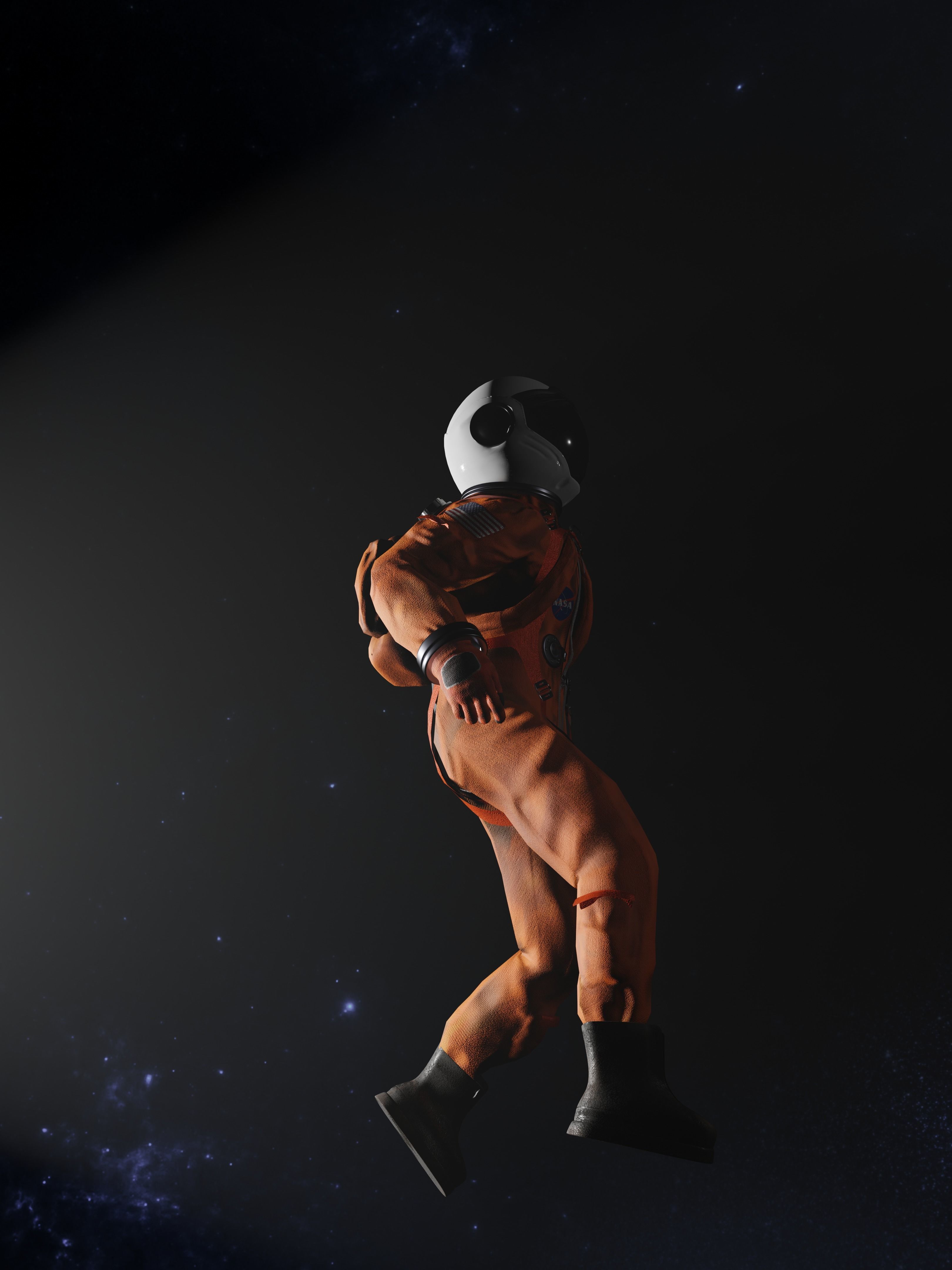 Astronaut Suit 3D model_4