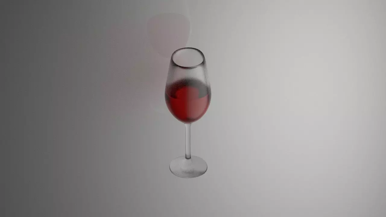 wine glass 3D model_0