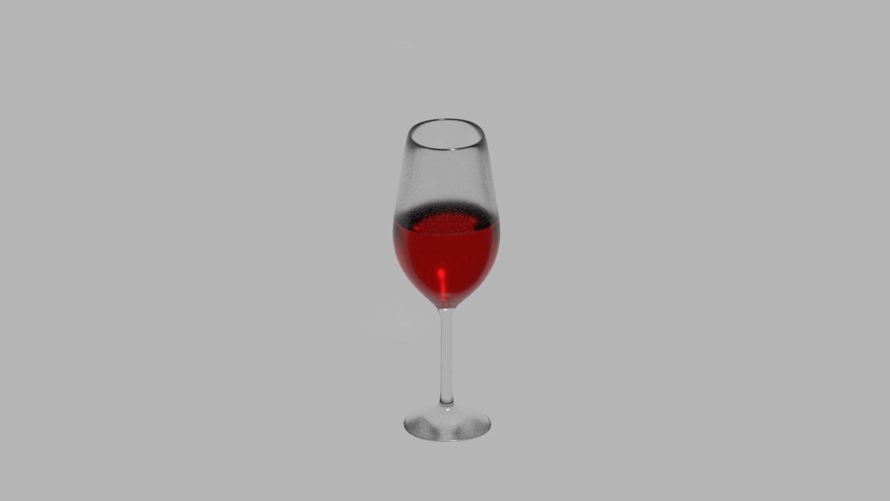 wine glass 3D model_2