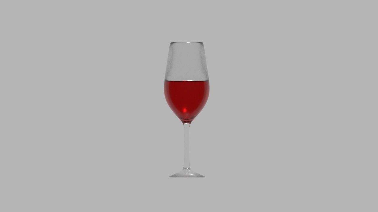 wine glass 3D model_1