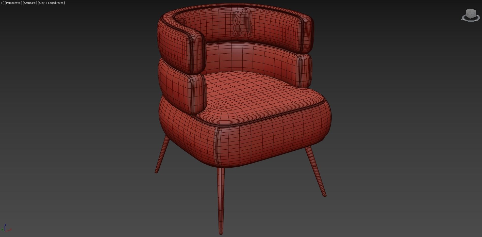 SANDWICH Easy armchair By KARE Design 3D model_5