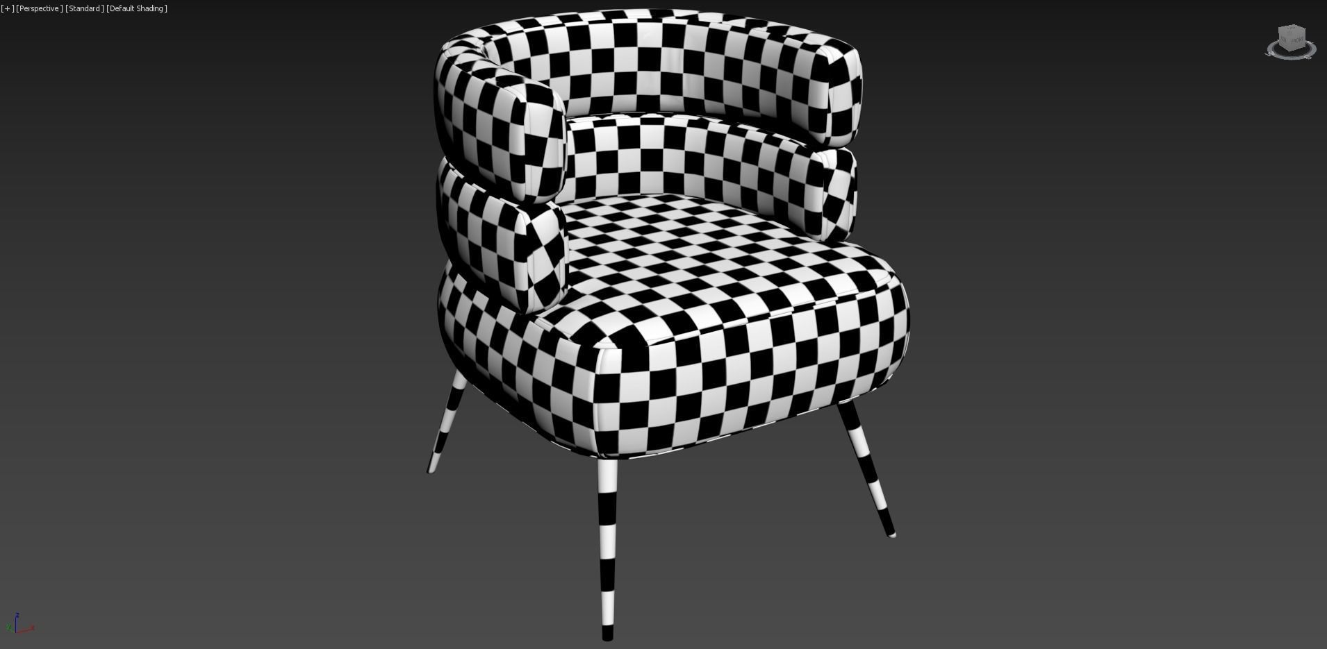 SANDWICH Easy armchair By KARE Design 3D model_6