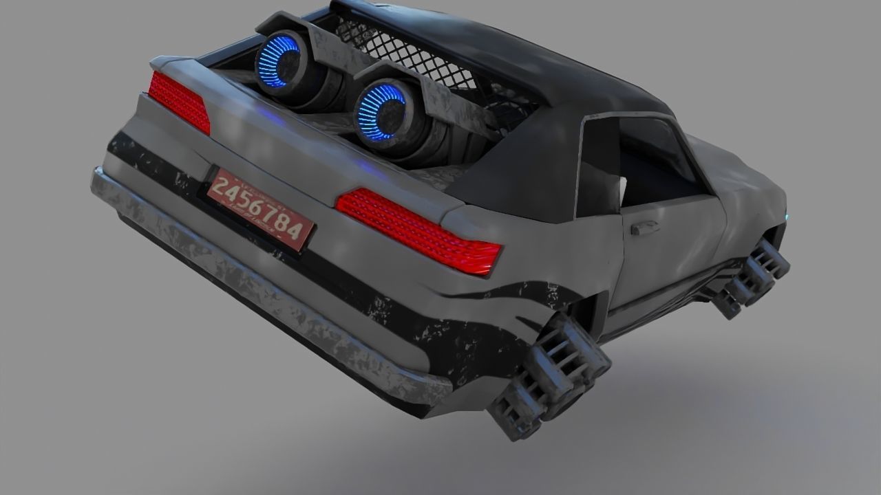 scifi car 3D model_5