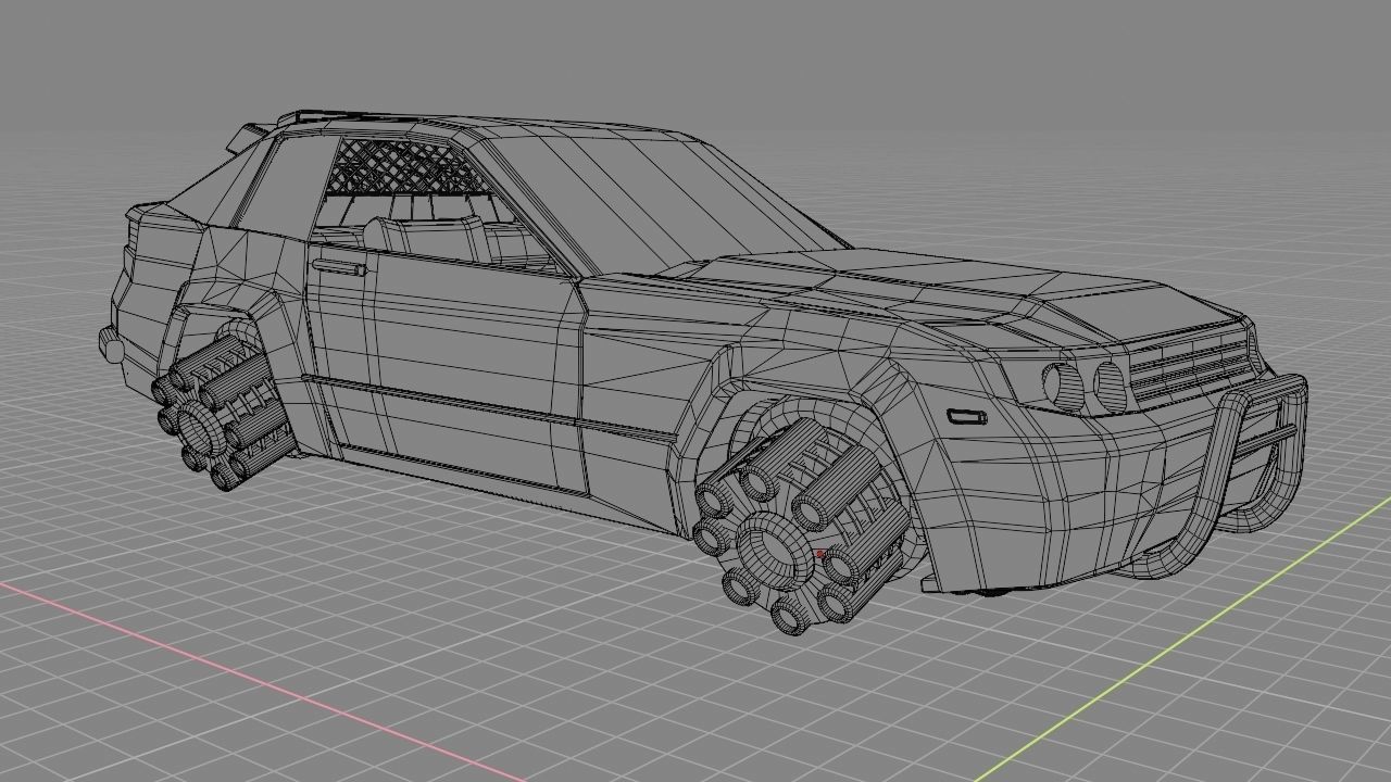 scifi car 3D model_18