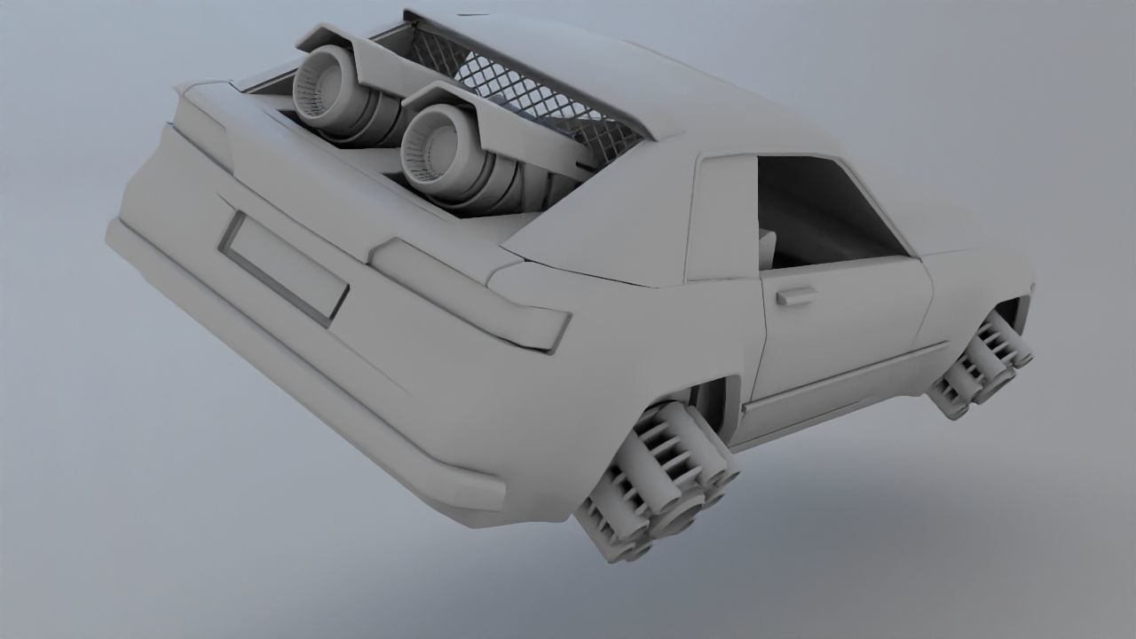 scifi car 3D model_10