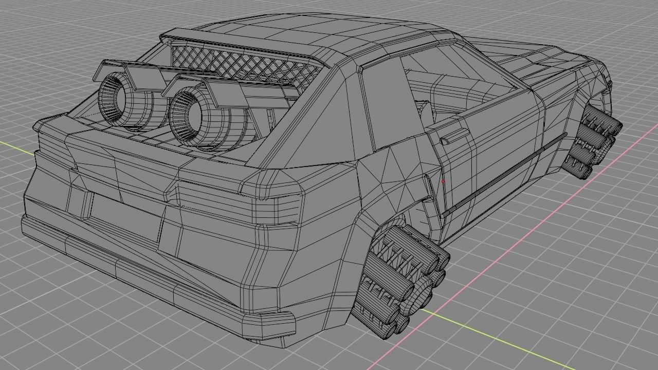 scifi car 3D model_19
