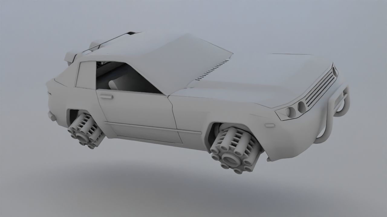 scifi car 3D model_11