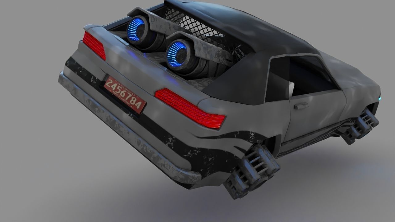 scifi car 3D model_7