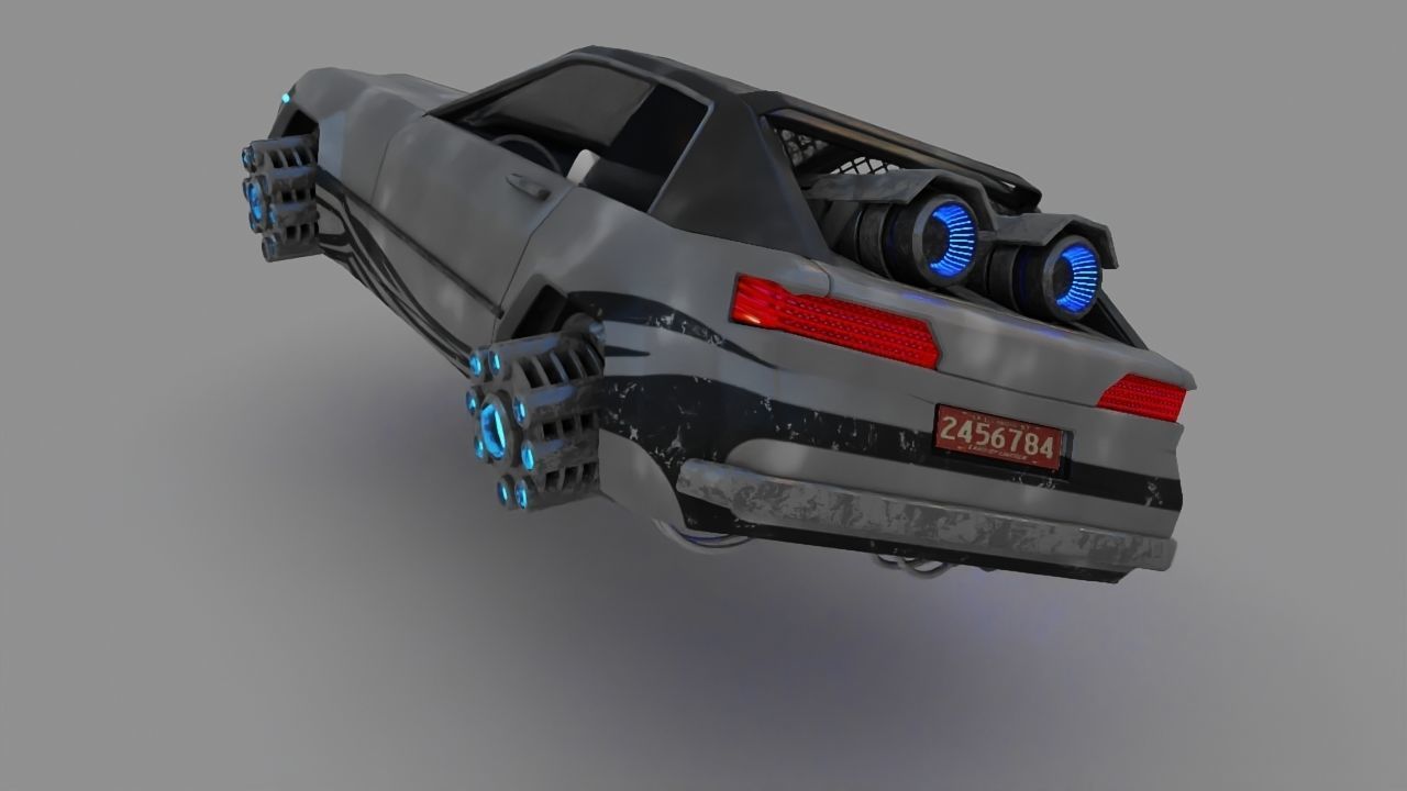 scifi car 3D model_8