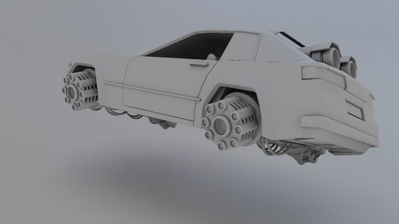 scifi car 3D model_9