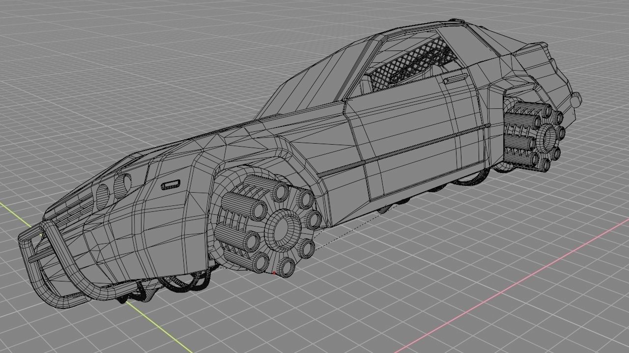 scifi car 3D model_17