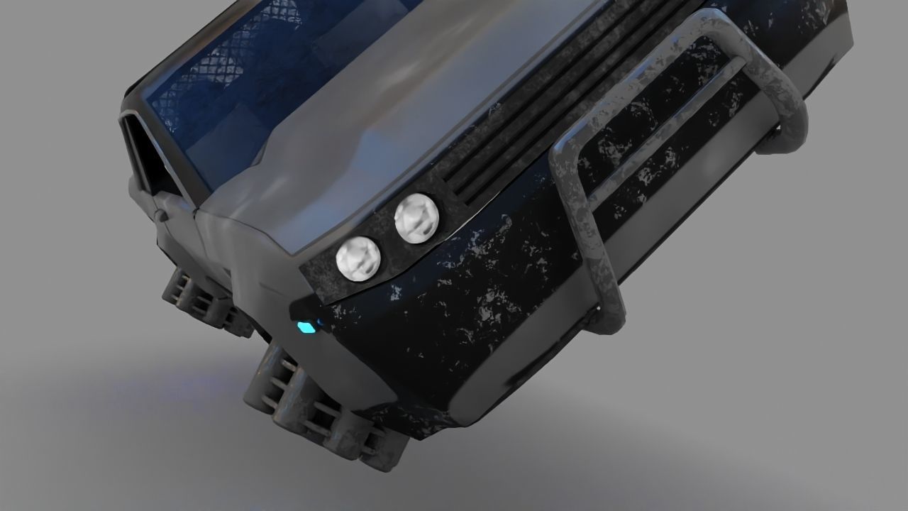 scifi car 3D model_6