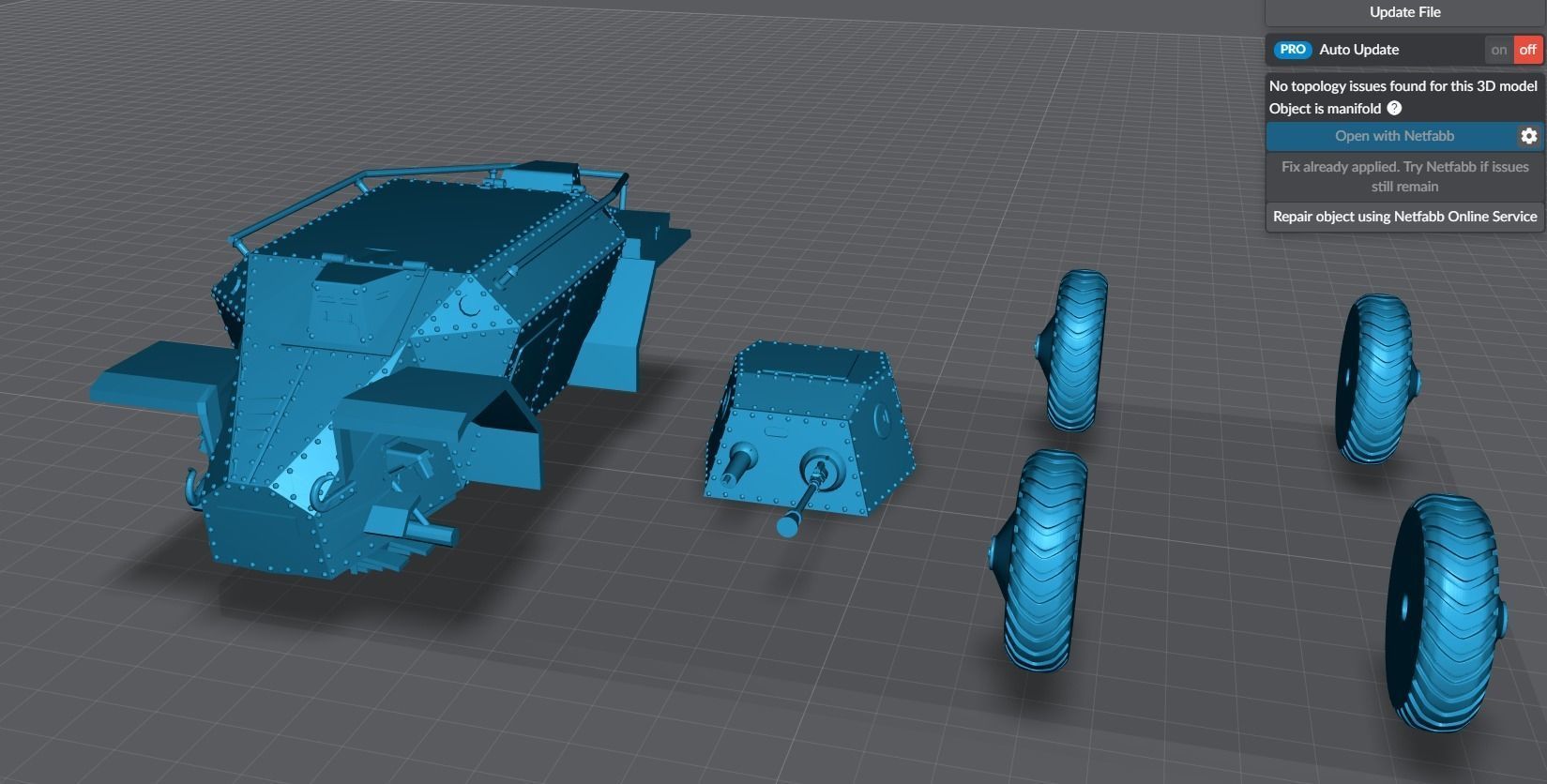 Csaba Armored Car  Scale model 3D print model_5