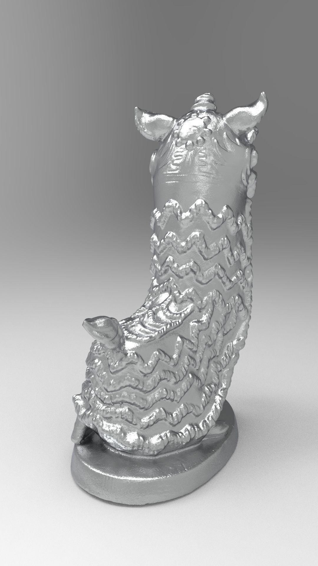Lion dance 3D print model_20