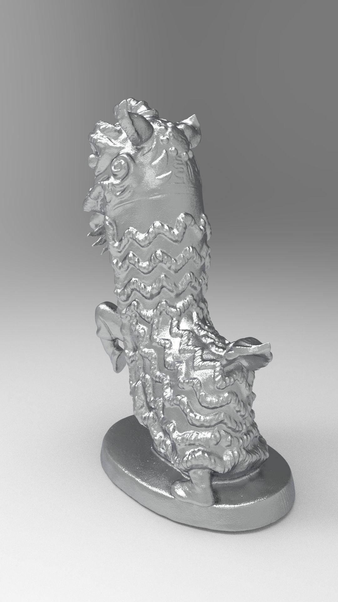 Lion dance 3D print model_14