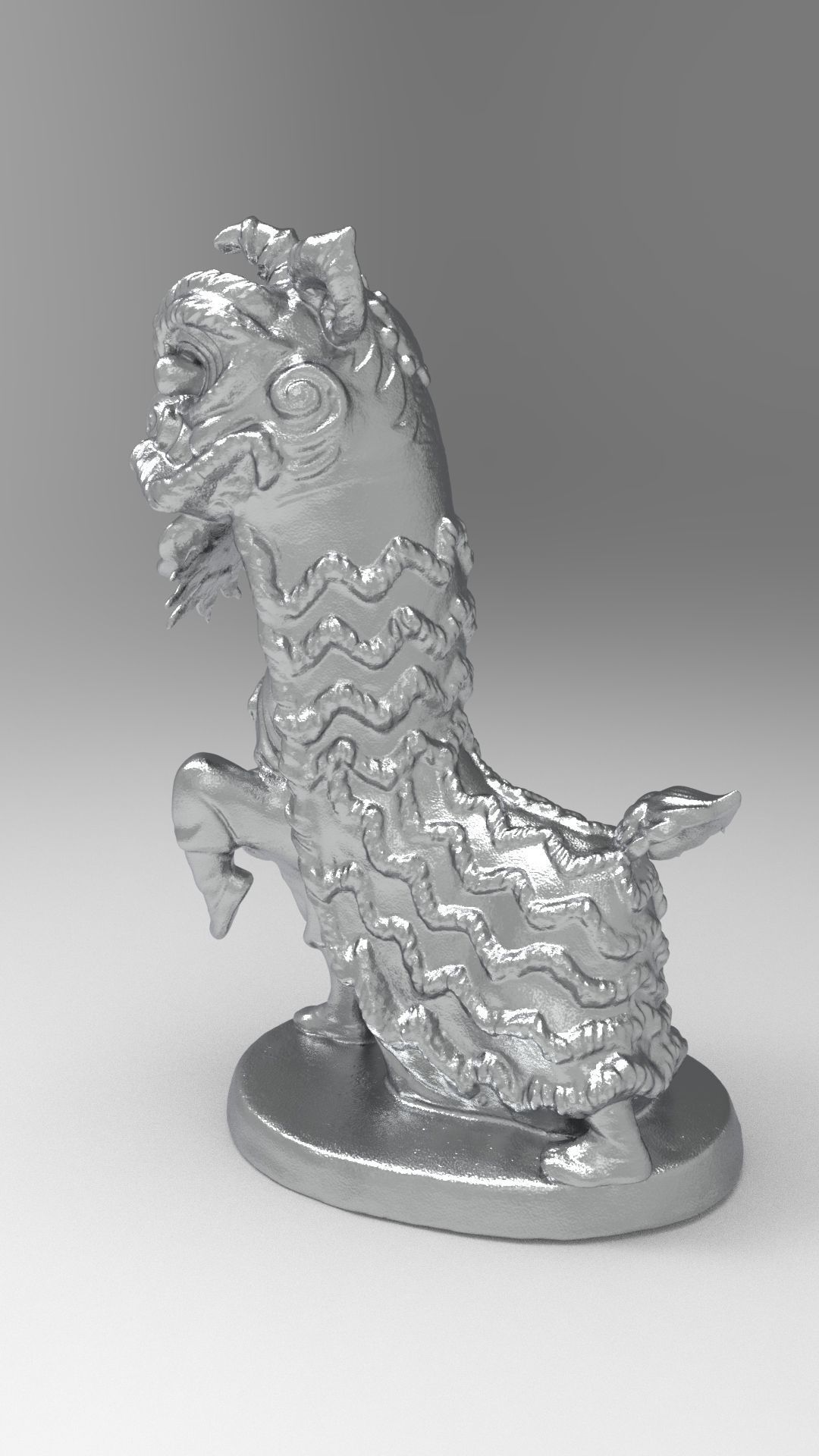 Lion dance 3D print model_12