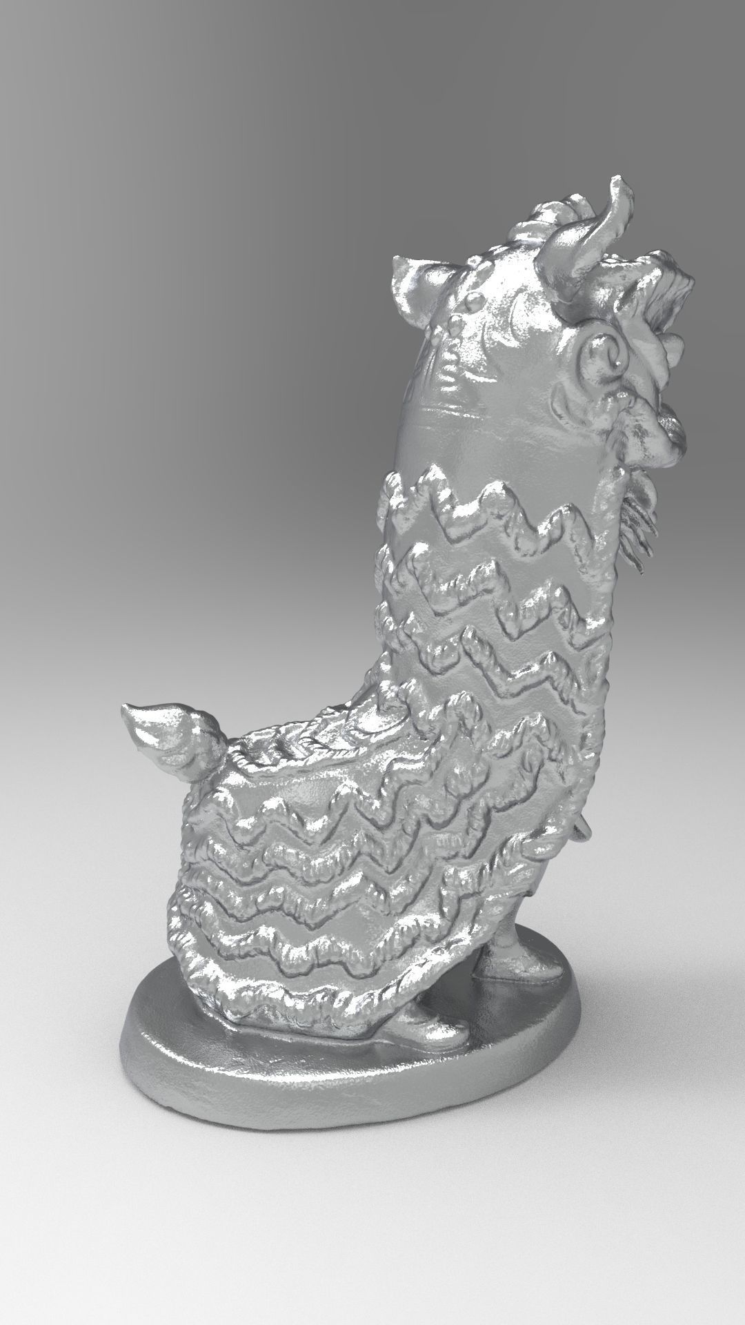 Lion dance 3D print model_23