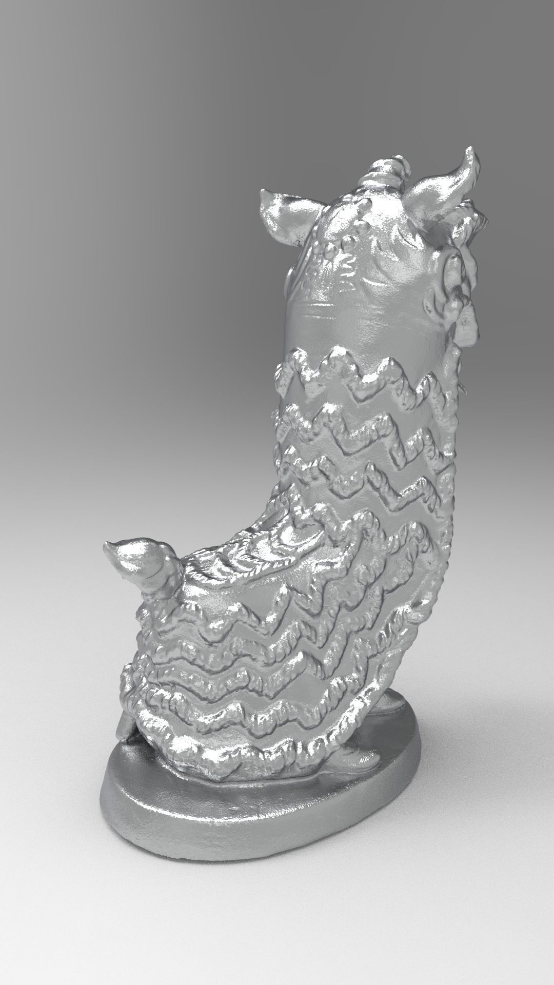 Lion dance 3D print model_22