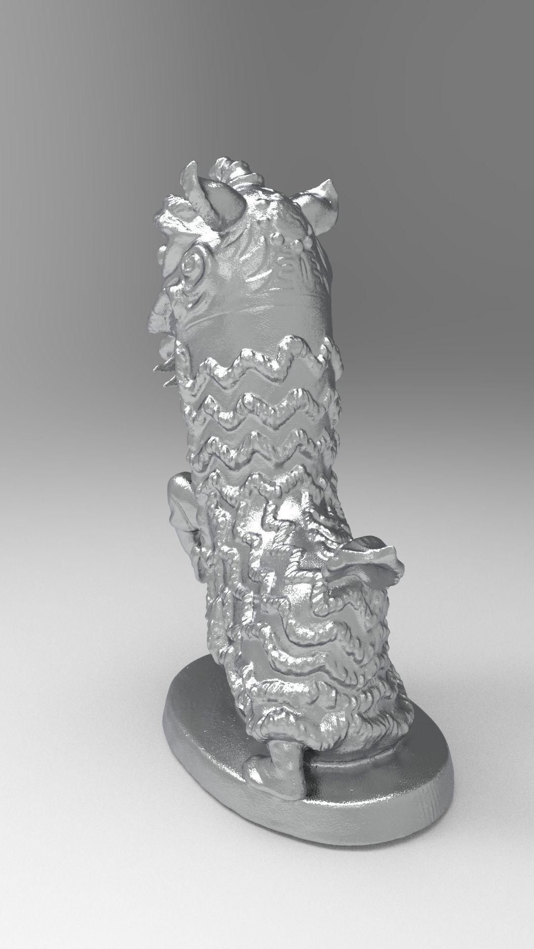 Lion dance 3D print model_15