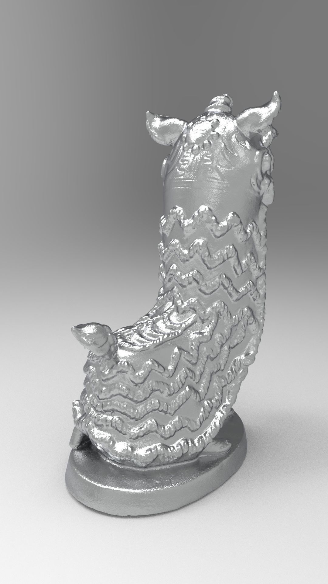 Lion dance 3D print model_21