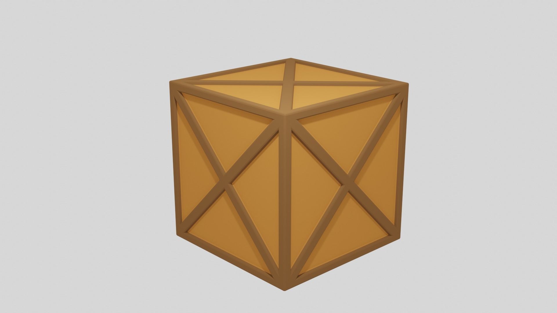 Caja de madera Free low-poly 3D model_5
