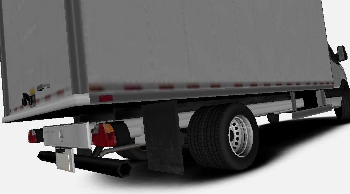 Dually Wheels Pack for Mercedes Sprinter Low-poly 3D model_5