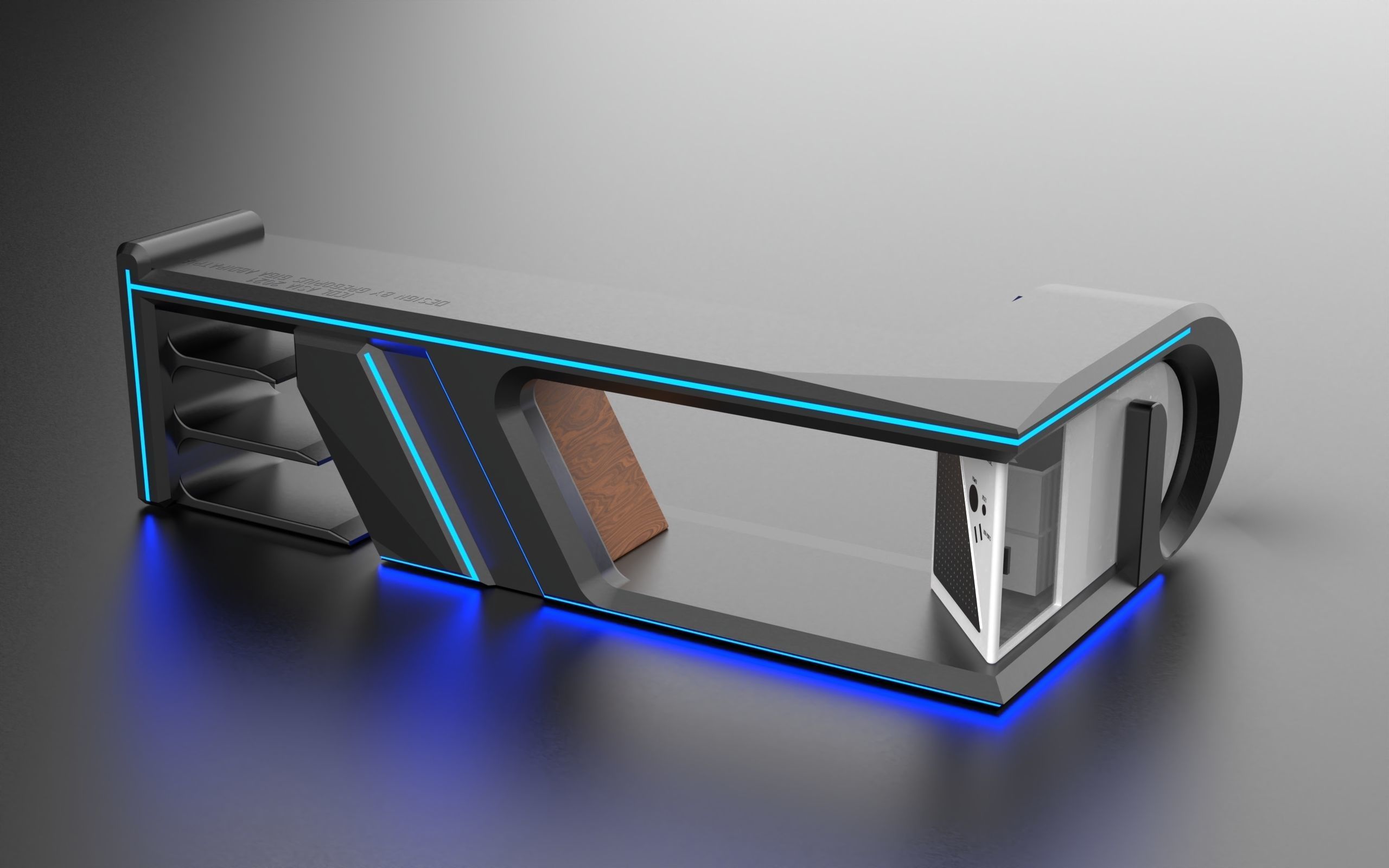 Futuristic WorkSpace 3D model_10