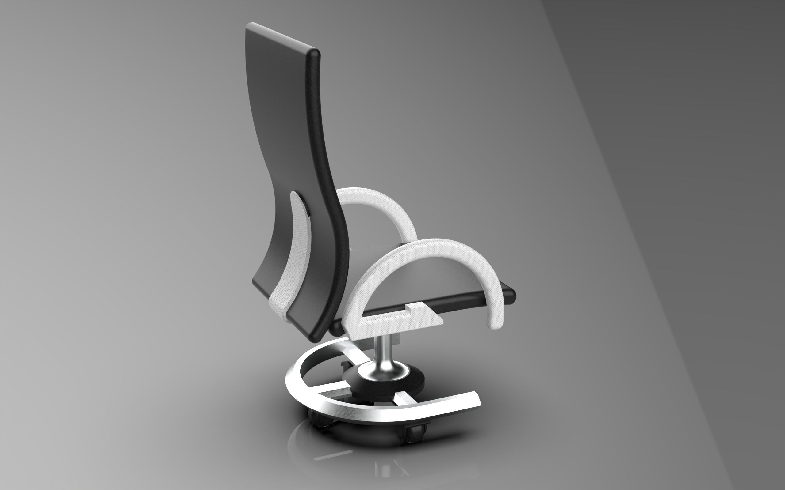 Futuristic WorkSpace 3D model_18