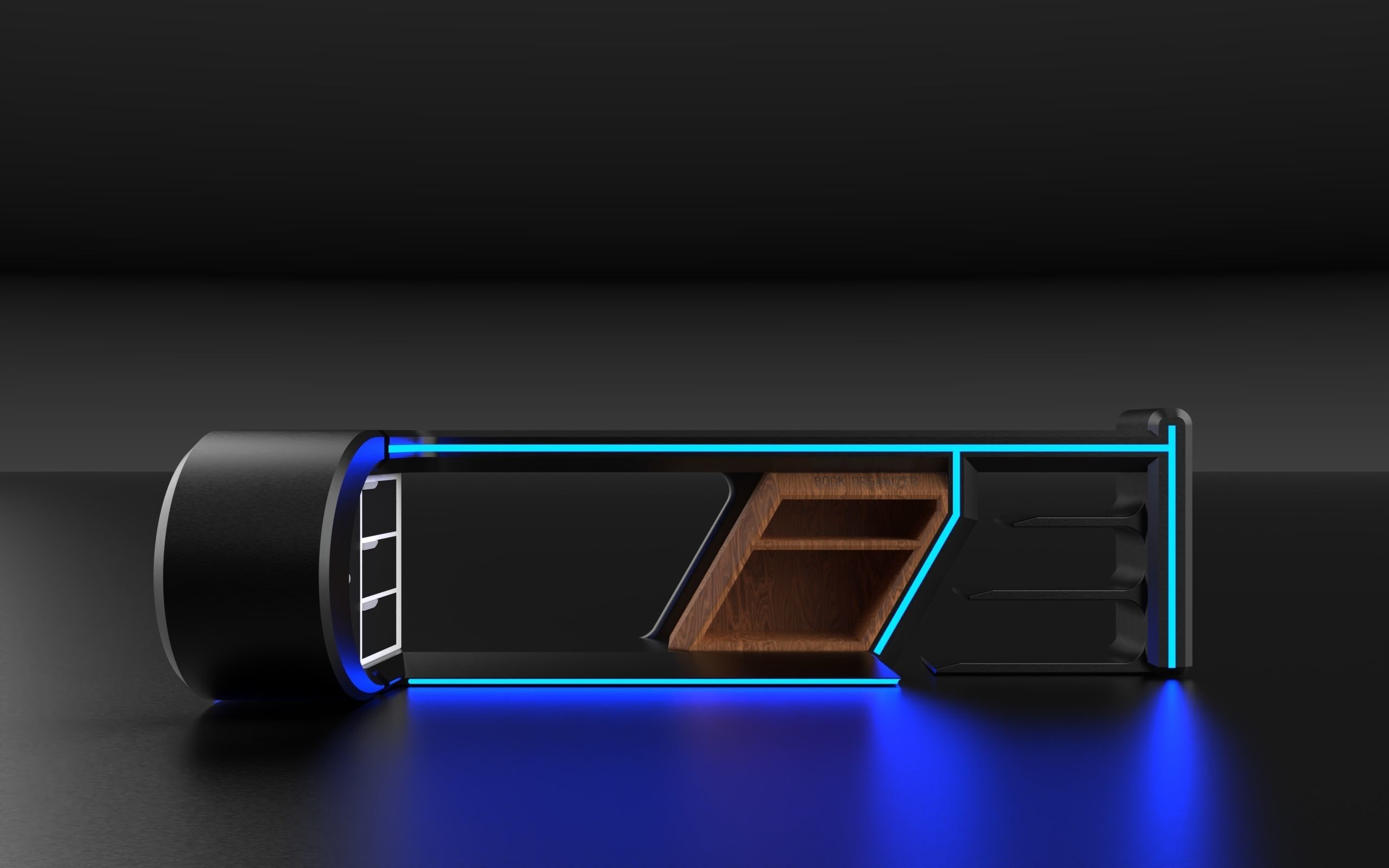 Futuristic WorkSpace 3D model_5