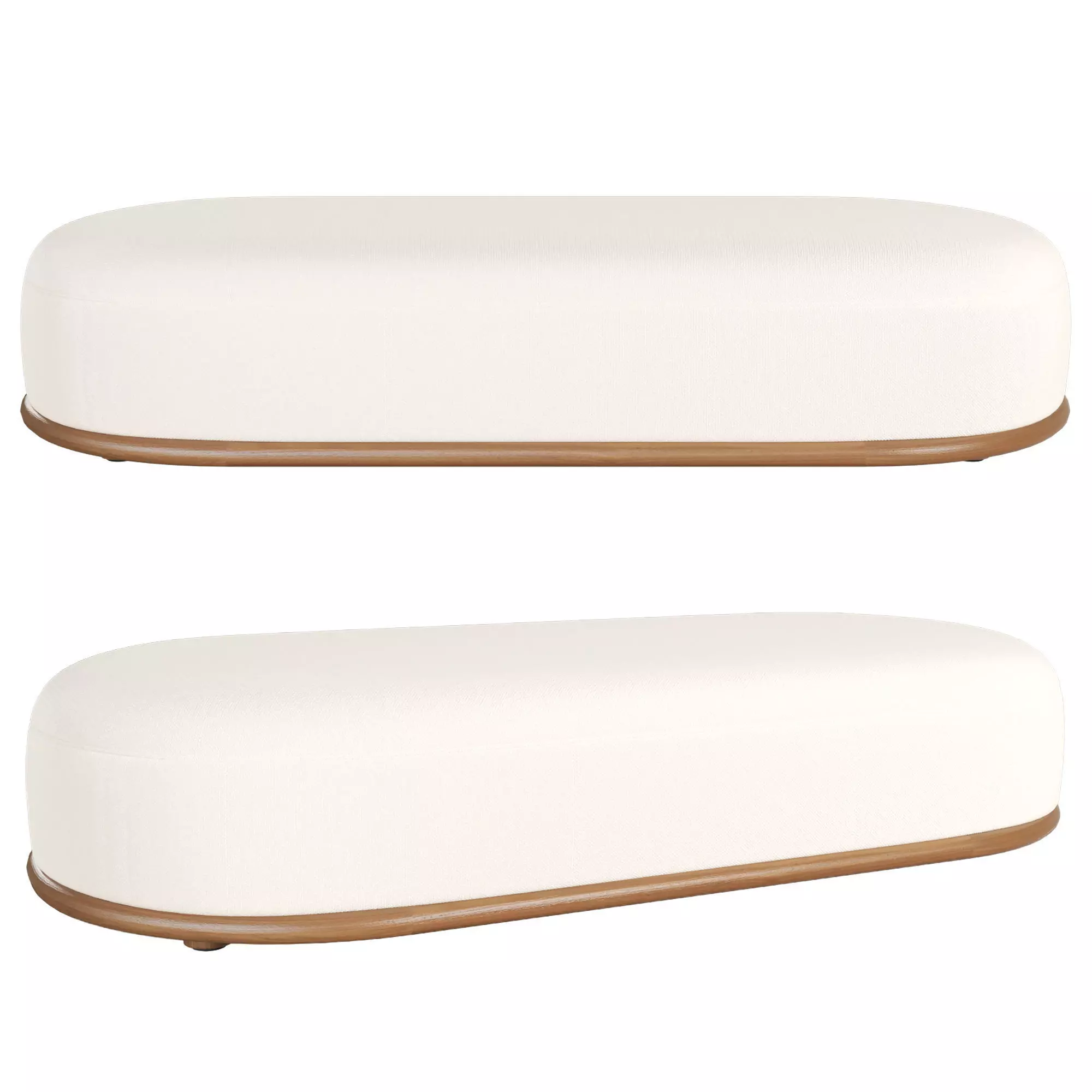 Cask XL ottoman by Expormim 3D model_0